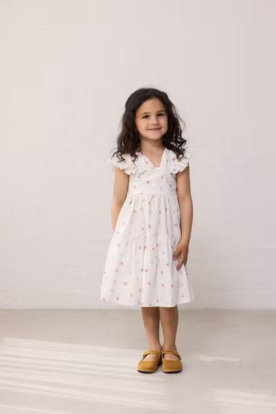 MarMar Copenhagen - Dalani Poplin Kids Dress - Poppy