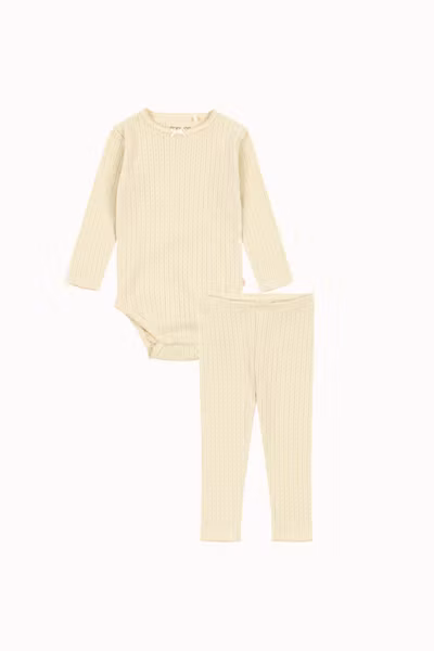 Konges Sløjd - Set Minnie Body & Leggings - Green Haze