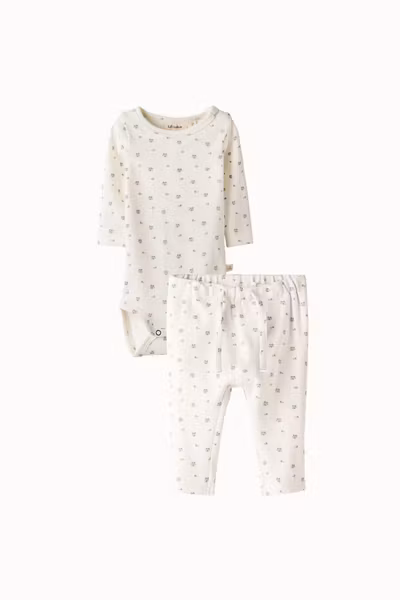 Lil'Atelier - Set Mio Baby LS Slim Body & Pants - Blueberry
