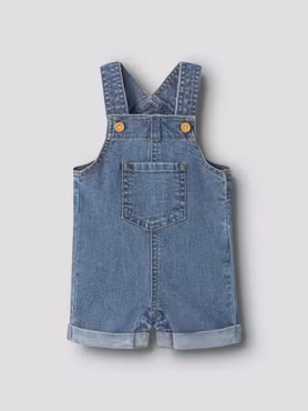 Name it - Lou Baby Denim Shorts Hängselbyxa
