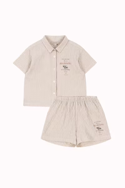 Konges Sløjd - Set Elliot SS Shirt & Shorts - Tradewinds Stripe