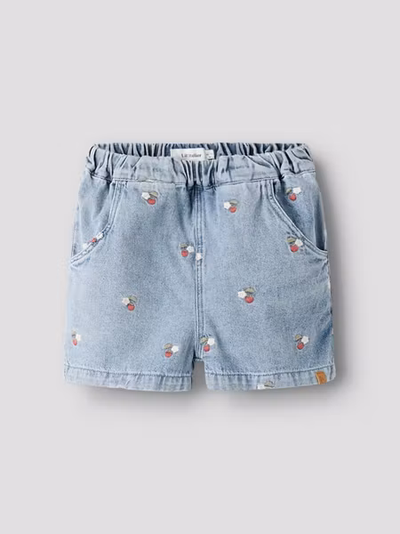 Lil'Atelier - Funda Loose Shorts - Medium Blue Denim