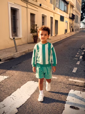 Name it - Set Haddian RLX Sweatshirt & Huwel Terry Shorts - Jelly Bean
