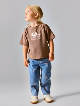 Name it - Bella Shaped Blue Denim Bow Jeans