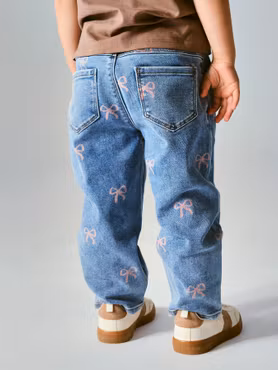 Name it - Bella Shaped Blue Denim Bow Jeans