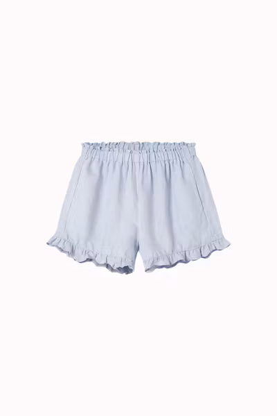 MarMar Copenhagen - Pala Frill Linen Shorts - Blue Mist