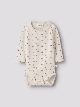 Lil'Atelier - Lago Mau Baby LS Slim Body - Blue Flower