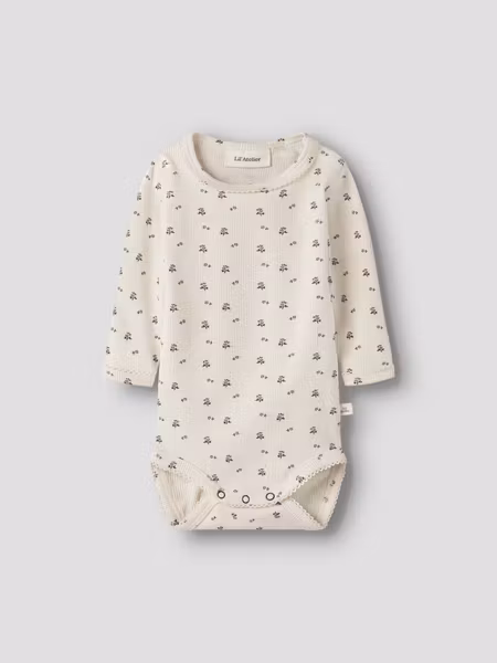 Lil'Atelier - Lago Mau Baby LS Slim Body - Blue Flower