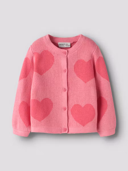 Name it - Lianax LS Knit Cardigan - Flowering Ginger
