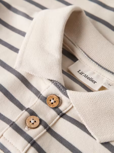 Lil'Atelier - Limia LS Loose Polo Shirt - Poppy Seed