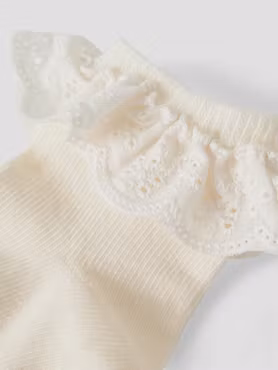 Lil'Atelier - Dertrud Volang Baby Socks - Turtledove