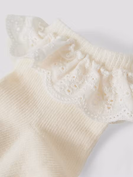 Lil'Atelier - Dertrud Volang Baby Socks - Turtledove