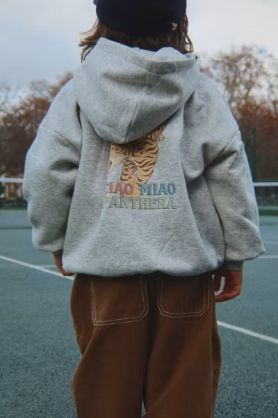 Konges Sløjd - Lou Sweat Zip Hood - Grey Melange