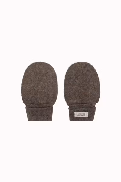 HUTTEliHUT - Mittens Wool Fleece Vantar -Brown Melange