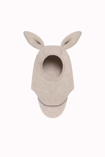 HUTTEliHUT - Balaclava Ears Wool Fleece - Camel Melange