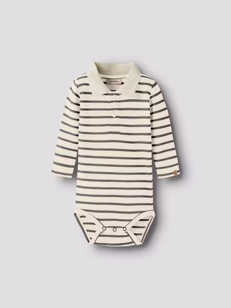 Lil'Atelier - Set Limia LS Polo Baby Body Poppy Seed & Karole Baby Wide Jeans
