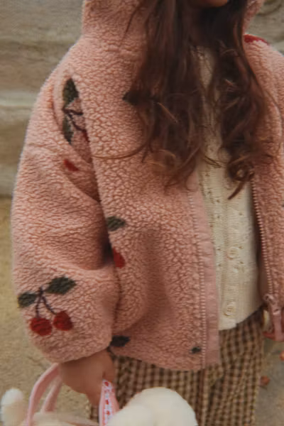Konges Sløjd - Jody Teddy Jacket - Grande Cerise Blush Cherry