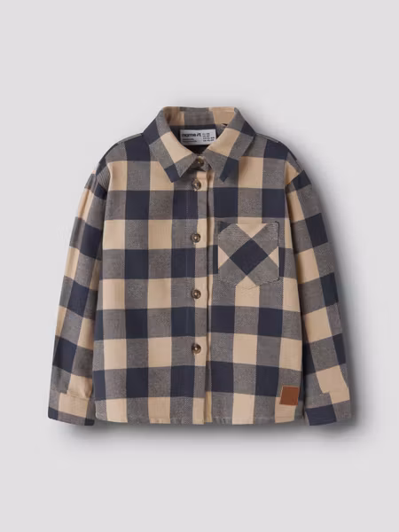 Name it - Noriel LS Regular Overshirt - Ombre Blue