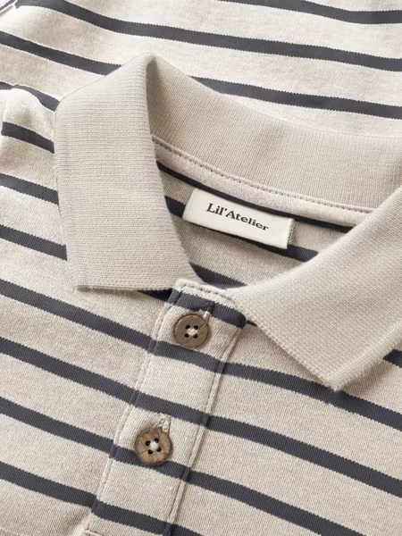 Lil'Atelier - Limia LS Polo Baby Body - Poppy Seed