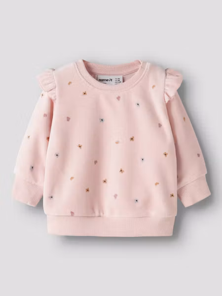 Name it - Nabiaya Baby Sweatshirt Velour - Lotus
