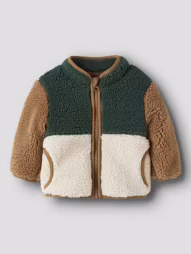 Name it - Macey Teddy Jacket - Jungle Green