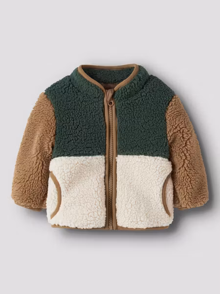 Name it - Macey Teddy Jacket - Jungle Green