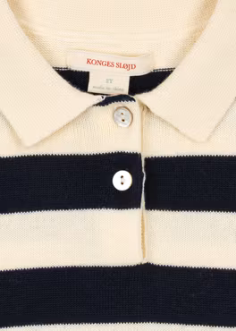 Konges Sløjd - Manis Knit Polo Shirt - Navy Stripe