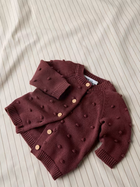 Name it - Nasha LS Knit Cardigan Mini - Wild Ginger