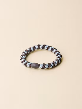 KKNEKKI - Original Hair Tie - Brown Seablue Glitter Stripe