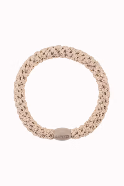 KKNEKKI - Original Hair Tie - Beige Glitter