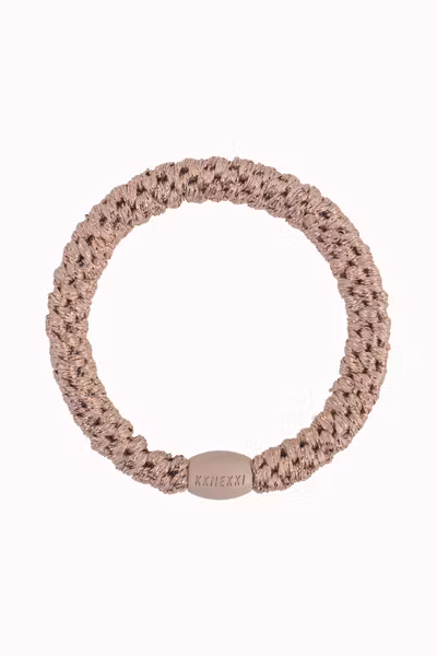 KKNEKKI - Original Hair Tie - Taupe Glitter