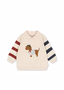 Konges Sløjd - Spotty Sweat Shirt - Brown Rice