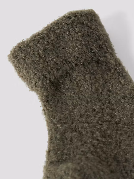 Name it - Mollo Terry Fluffy Sock - Olive Night