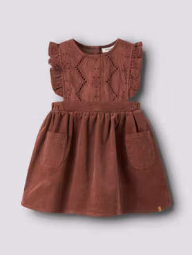 Lil'Atelier - Nellas Cord Dress - Mahogany