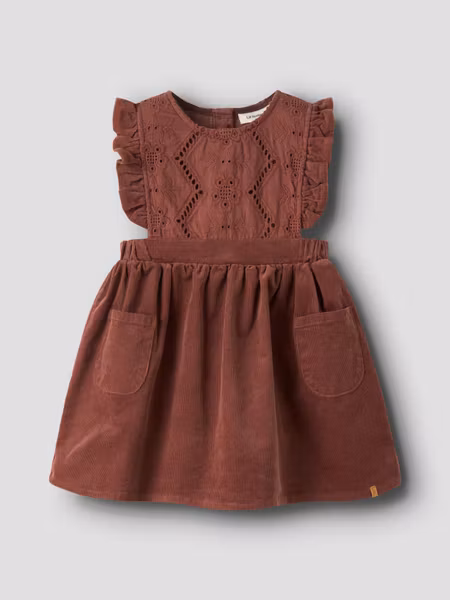 Lil'Atelier - Nellas Cord Dress - Mahogany