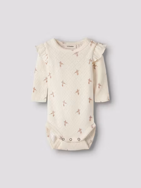 Lil'Atelier - Rachello Tyl Slim Baby Body - Turtledove Bird