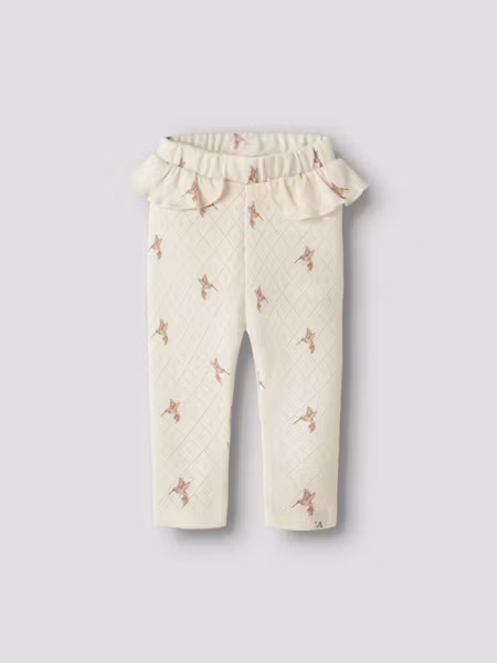 Lil'Atelier - Rachello Sig Slim Baby Leggings - Turtledove Bird