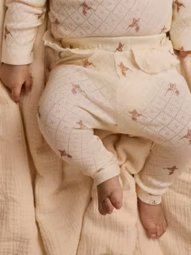 Lil'Atelier - Rachello Sig Slim Baby Leggings - Turtledove Bird