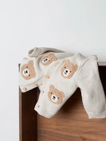 Name it - Base Baby Cardigan - Peyote Melange