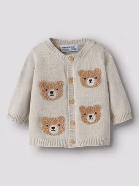Name it - Base Baby Cardigan - Peyote Melange