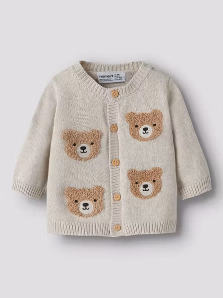 Name it - Base Baby Cardigan - Peyote Melange
