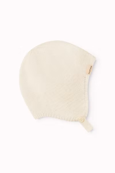 MarMar Copenhagen - Newborn Knitwear Mössa Aly - Gentle White