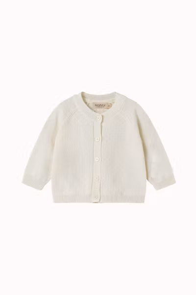 MarMar Copenhagen - Newborn Knitwear Cardigan Taki - Gentle White