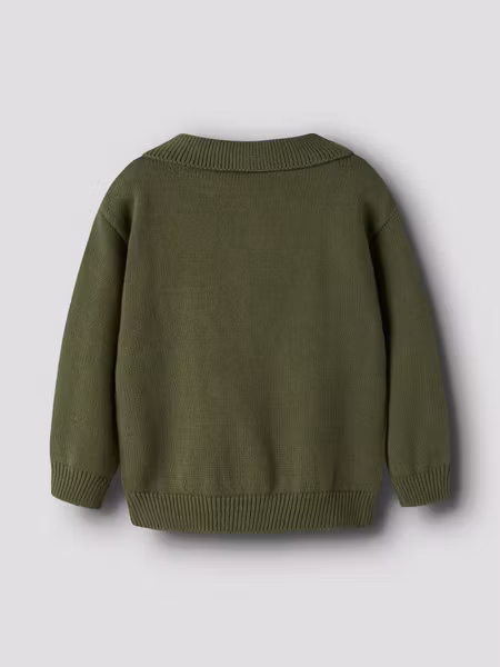 Lil'Atelier - Molo Kids LS Knit Polo - Cypress