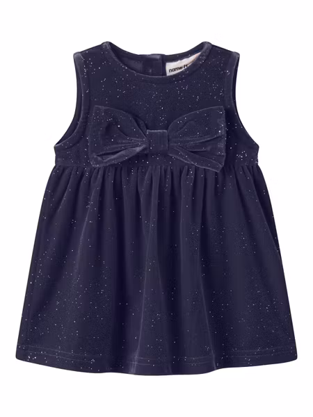 Name it - Fricy Velvet Spencer Baby Dress - Evening Blue