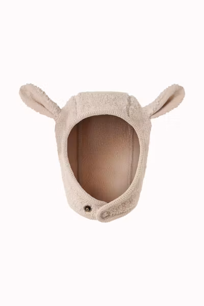 MarMar Copenhagen - Baby Aki Lamb Mössa Bonded Teddy - Muddy Melange