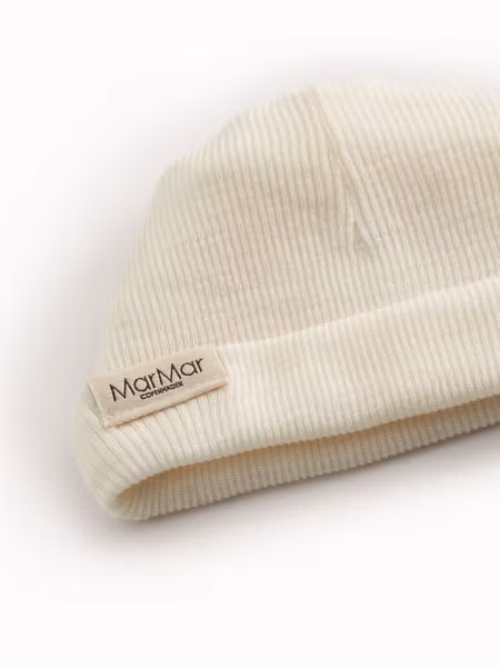 MarMar Copenhagen - Newborn Aiko Wool Mössa - Natural