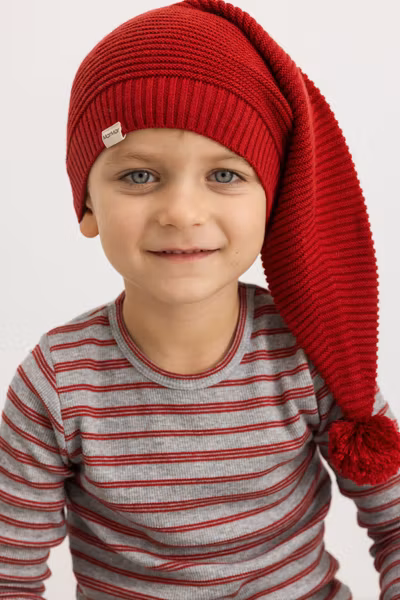 MarMar Copenhagen - Alfen Cotton Rayon Knit Links - Cherry Red