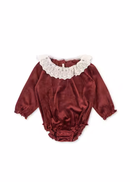 Konges Sløjd - Venola Baby Romper - Red Dahlia