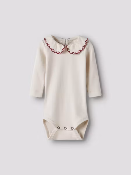 Lil'Atelier - Fundo Lia Baby LS Slim Body - Biking Red